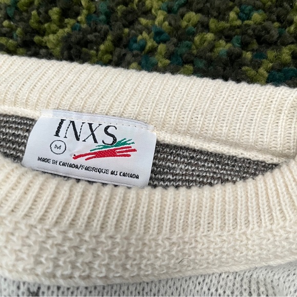 INXS Vintage Abstract Patterned Sweater (M) - Picture 2 of 5
